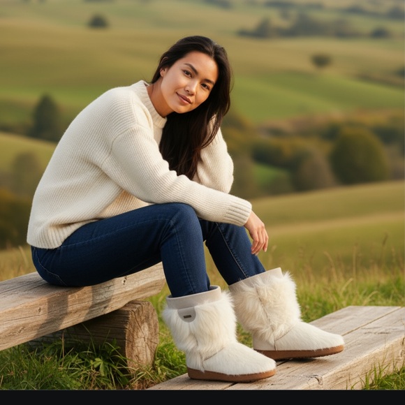 Cozy Cream Fur Boots